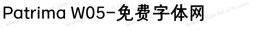 Patrima W05字体转换